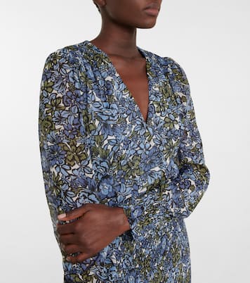Saera floral shirred minidress | Veronica Beard