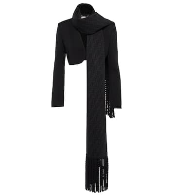 Cropped wool blazer | Fendi