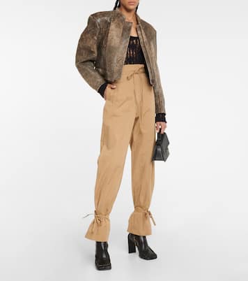 High-Rise-Hose aus Baumwolle | Acne Studios
