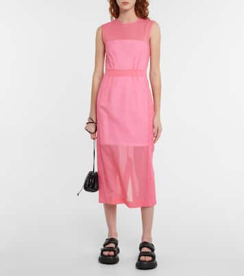 Fresco cotton voile midi dress | Sportmax