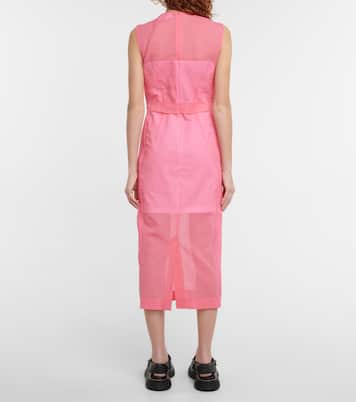 Fresco cotton voile midi dress | Sportmax