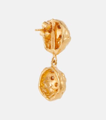 The Inferno 9kt gold earrings with diamonds | Alighieri