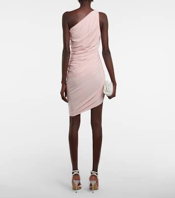 Vestido corto Diana asimétrico fruncido | Norma Kamali