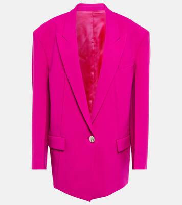 Blazer oversize Glen in crêpe | The Attico