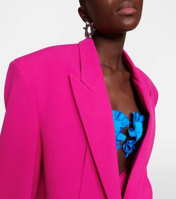 Blazer oversize Glen in crêpe | The Attico