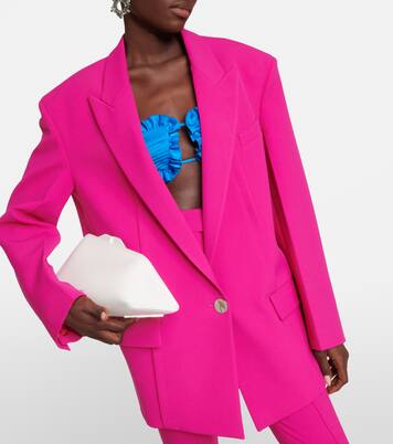 Blazer oversize Glen in crêpe | The Attico
