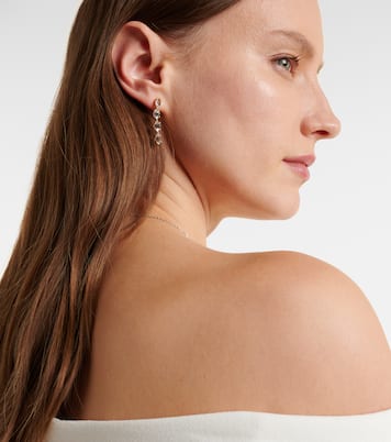 Boucles d’oreilles Kira en or 14 ct et topaze blanche | Suzanne Kalan