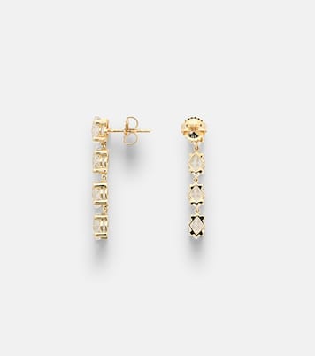 Boucles d’oreilles Kira en or 14 ct et topaze blanche | Suzanne Kalan
