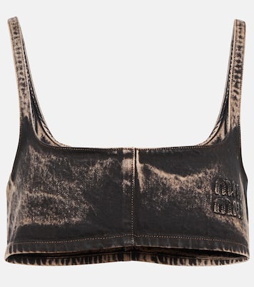 Bralette aus Denim | Miu Miu