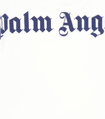 T-shirt in jersey di cotone con logo | Palm Angels Kids