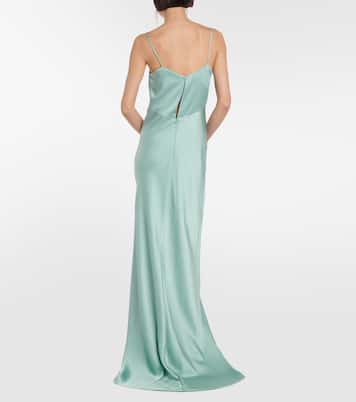 Abito lungo Selce in raso | Max Mara