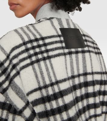 Checked wool-blend bomber jacket | JW Anderson