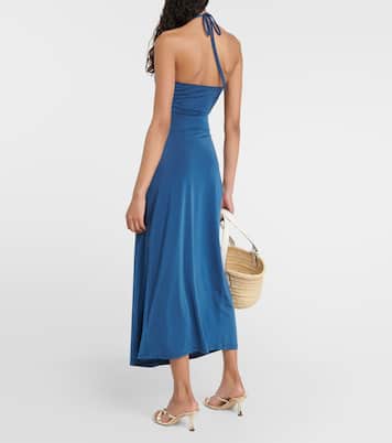 Vestido midi Kira con cuello halter | Jade Swim