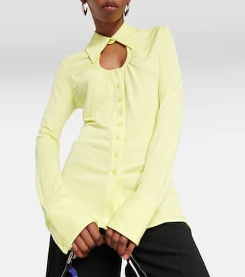 White Label cutout jersey shirt | Proenza Schouler