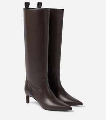 Botas altas de piel adornadas | Brunello Cucinelli