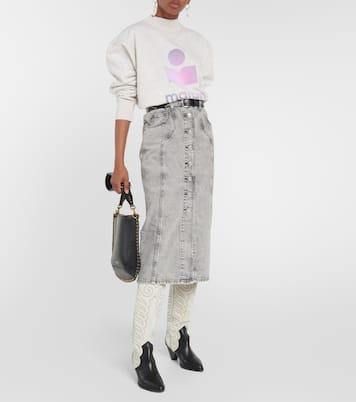 Gonna midi di jeans Vandy | Marant Etoile