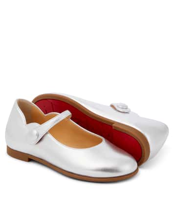 Ballerine Melodie Chick in pelle metallizzata | Christian Louboutin Kids