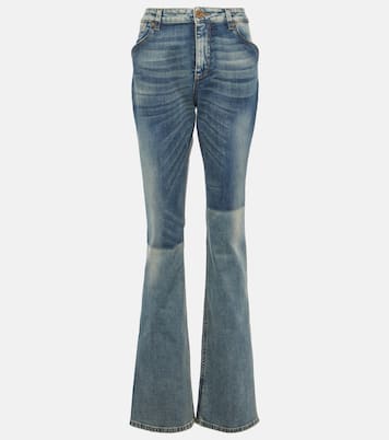 Jeans bootcut a vita media | Balmain