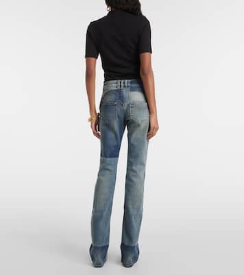 Jeans bootcut a vita media | Balmain