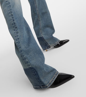 Jeans bootcut a vita media | Balmain
