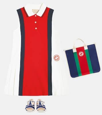 Abito polo in jersey di cotone | Gucci Kids