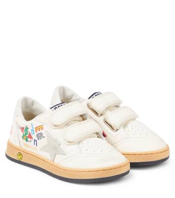 Ball Star printed leather sneakers | Golden Goose Kids