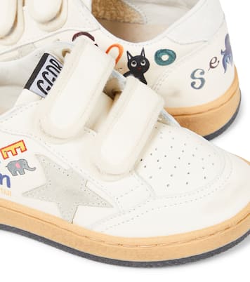 Ball Star printed leather sneakers | Golden Goose Kids