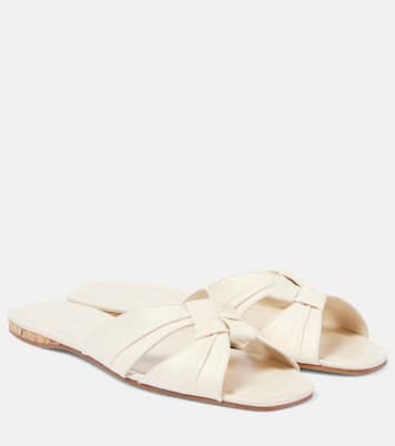 Soft Knot leather slides | The Row