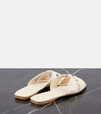 Soft Knot leather slides | The Row