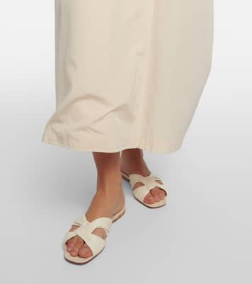 Soft Knot leather slides | The Row