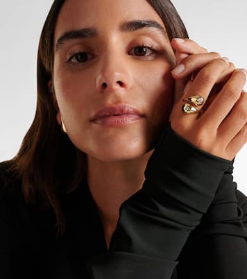 Bague Water Droplet en or 14 ct et diamants | Mateo