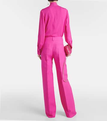 Pantalon ample en Crêpe Couture | Valentino