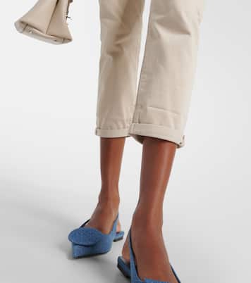 Pantaloni tapered Caden in twill a vita media | AG Jeans