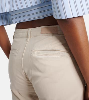 Pantaloni tapered Caden in twill a vita media | AG Jeans