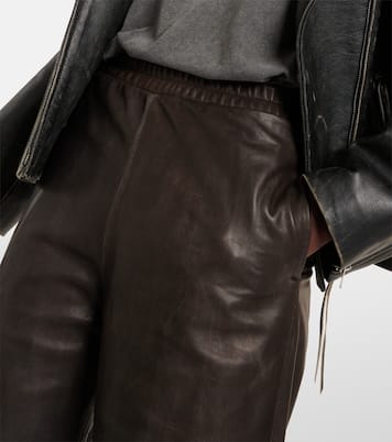 Pantalones rectos de piel | Acne Studios