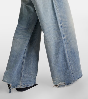 Jeans a gamba larga e vita media | Balenciaga