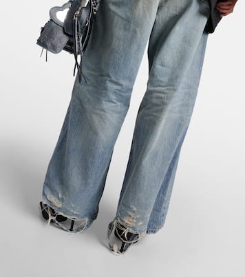 Jeans a gamba larga e vita media | Balenciaga