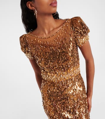 Robe Sungem mit Pailletten | Jenny Packham