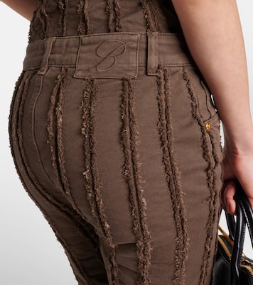 Pantaloni cropped in misto cotone a vita bassa | Blumarine
