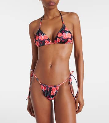 Top bikini a triangolo Bell con stampa | Bananhot