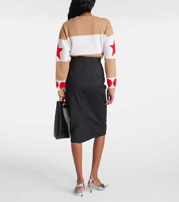 Jupe crayon Eden en coton mélangé | Max Mara