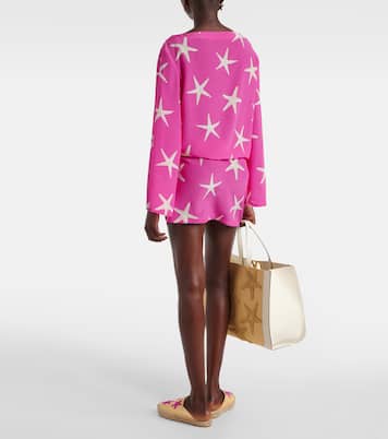 Vestido corto de seda estampado | Valentino