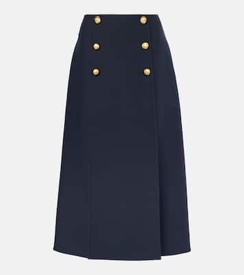 Jupe midi en Crepe Couture | Valentino
