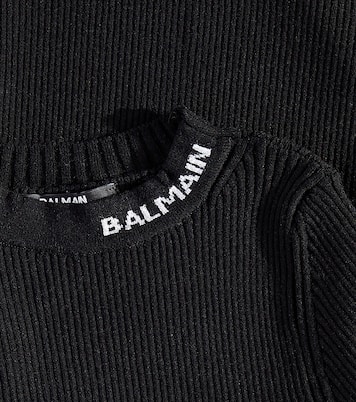 Kleid aus Strick | Balmain Kids