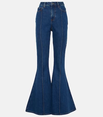 High-Rise Flared Jeans | Self-Portrait