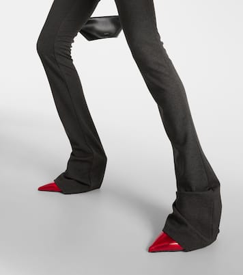 Pantaloni flared in jersey con cut-out | The Attico