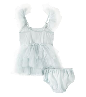 Bebé - set Starry Delight de vestido de tul y bragas de algodón | Tutu Du Monde