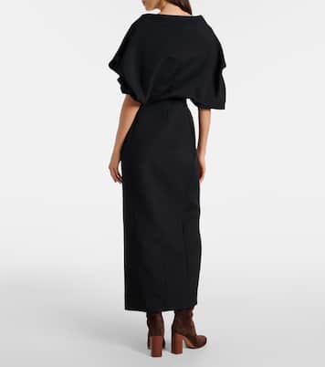 Abito lungo Truman con scollo a V | Khaite