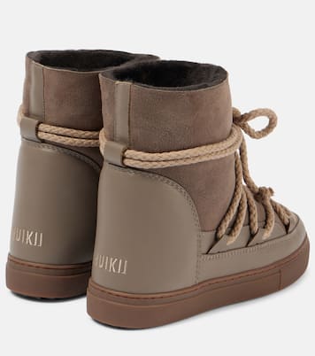 Botas de nieve Classic Wedge de piel | Inuikii