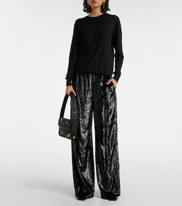 Velvet wide-leg pants | Polo Ralph Lauren